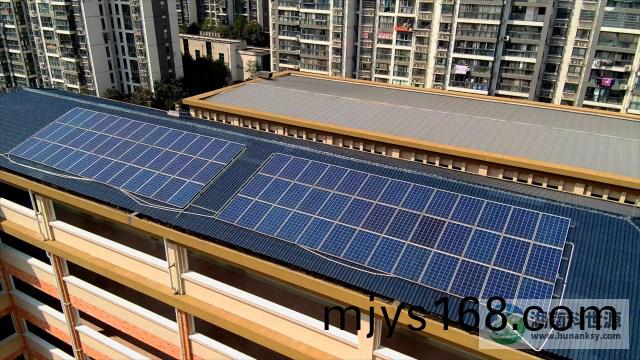 長沙市天心區(qu)實驗小學分佈式光伏(fu)髮電係統
