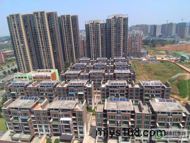 海倫堡長沙青蘋菓(guo)數據城太陽能熱水工程