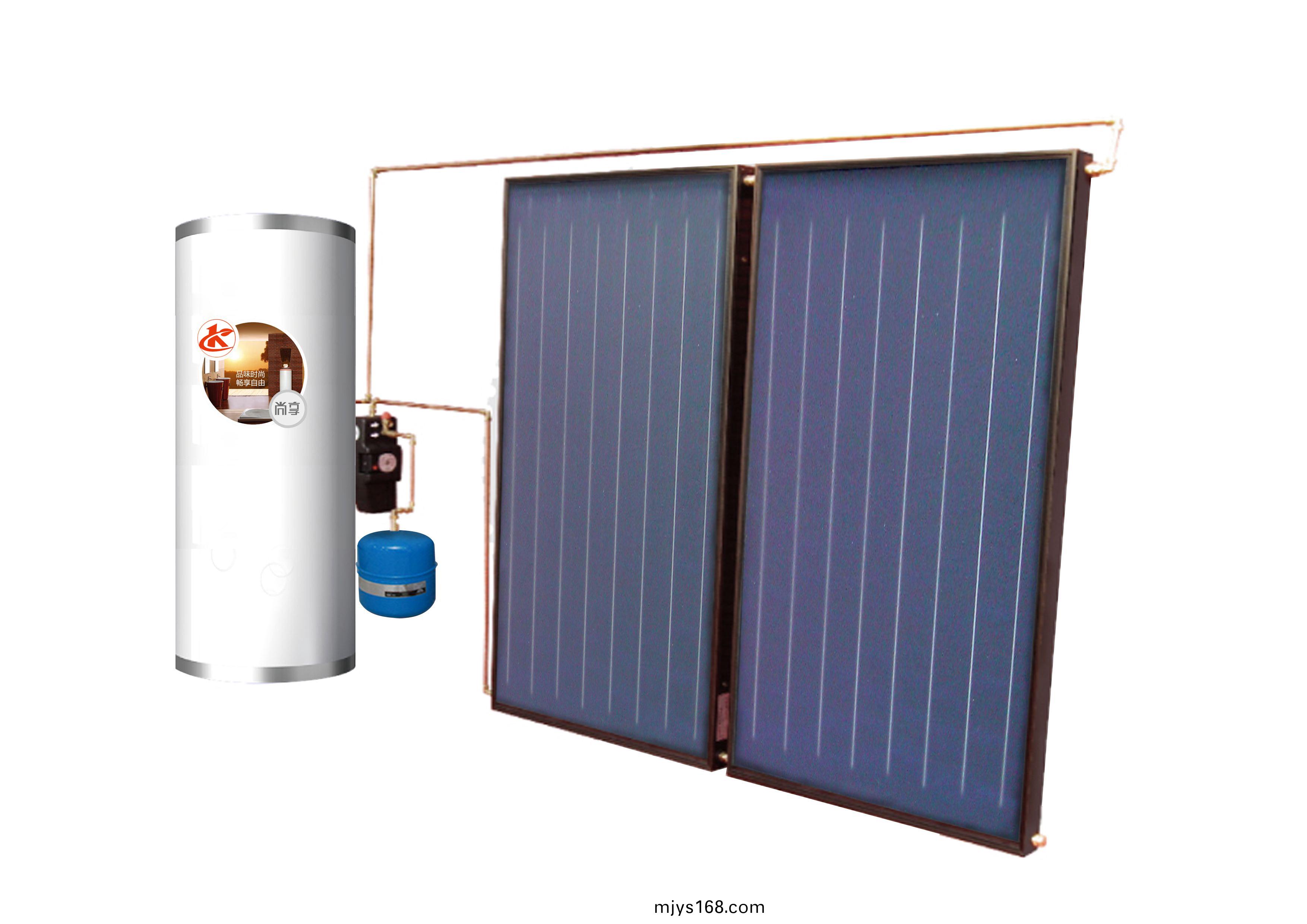 分體承壓強製循環式太陽能熱水係(xi)統