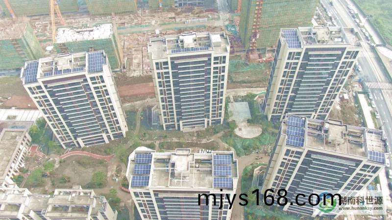 健康城（溫泉島）大(da)區高層住宅光伏髮電係統工程